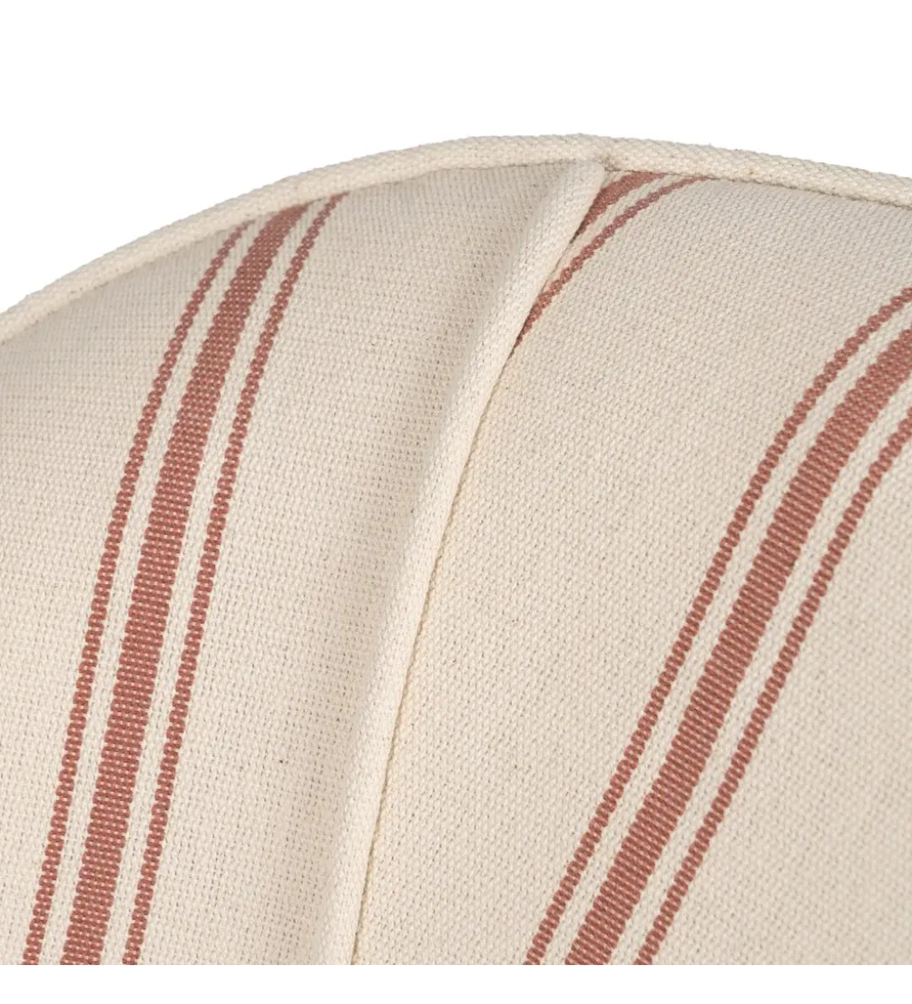 Fotel STRIMERS 73 cm biały w paski z terrakoty