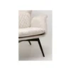 Fotel TUDOR 102 cm welwet kremowy