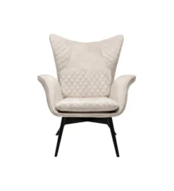 Fotel TUDOR 102 cm welwet kremowy