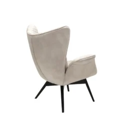 Fotel TUDOR 102 cm welwet kremowy