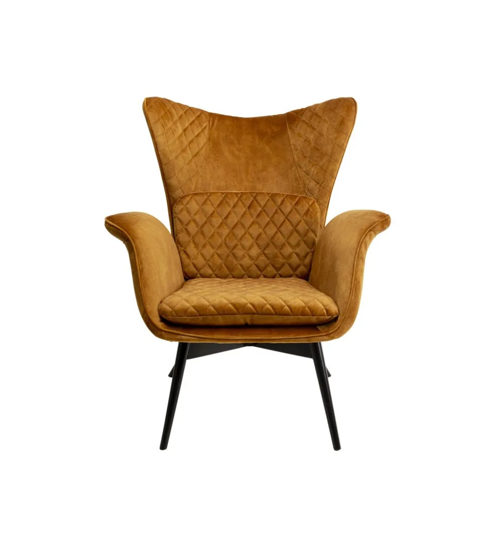 Fotel TUDOR VELVET 102 cm welur złotobrązowy
