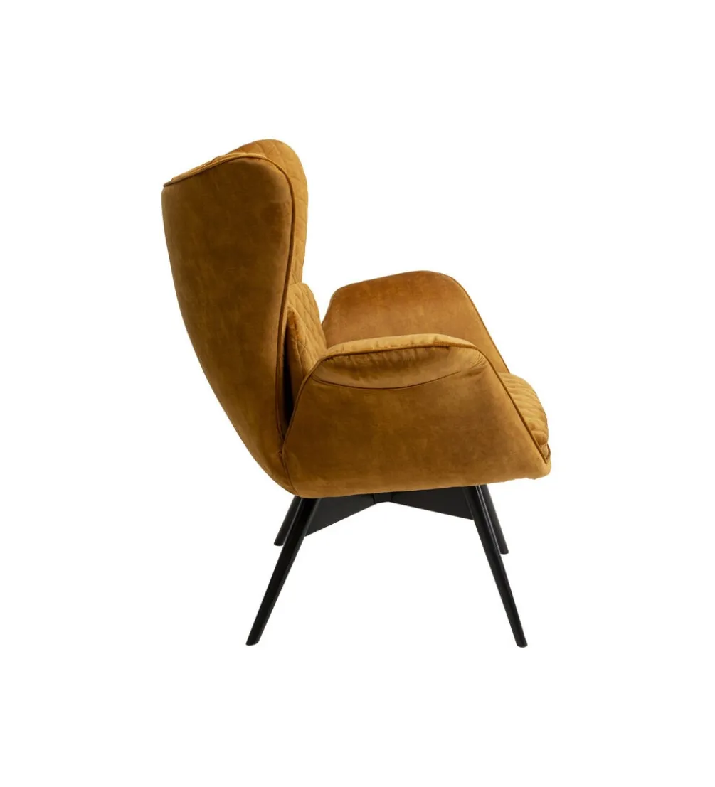 Fotel TUDOR VELVET 102 cm welur złotobrązowy