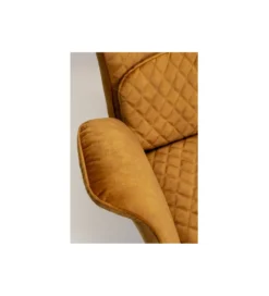 Fotel TUDOR VELVET 102 cm welur złotobrązowy