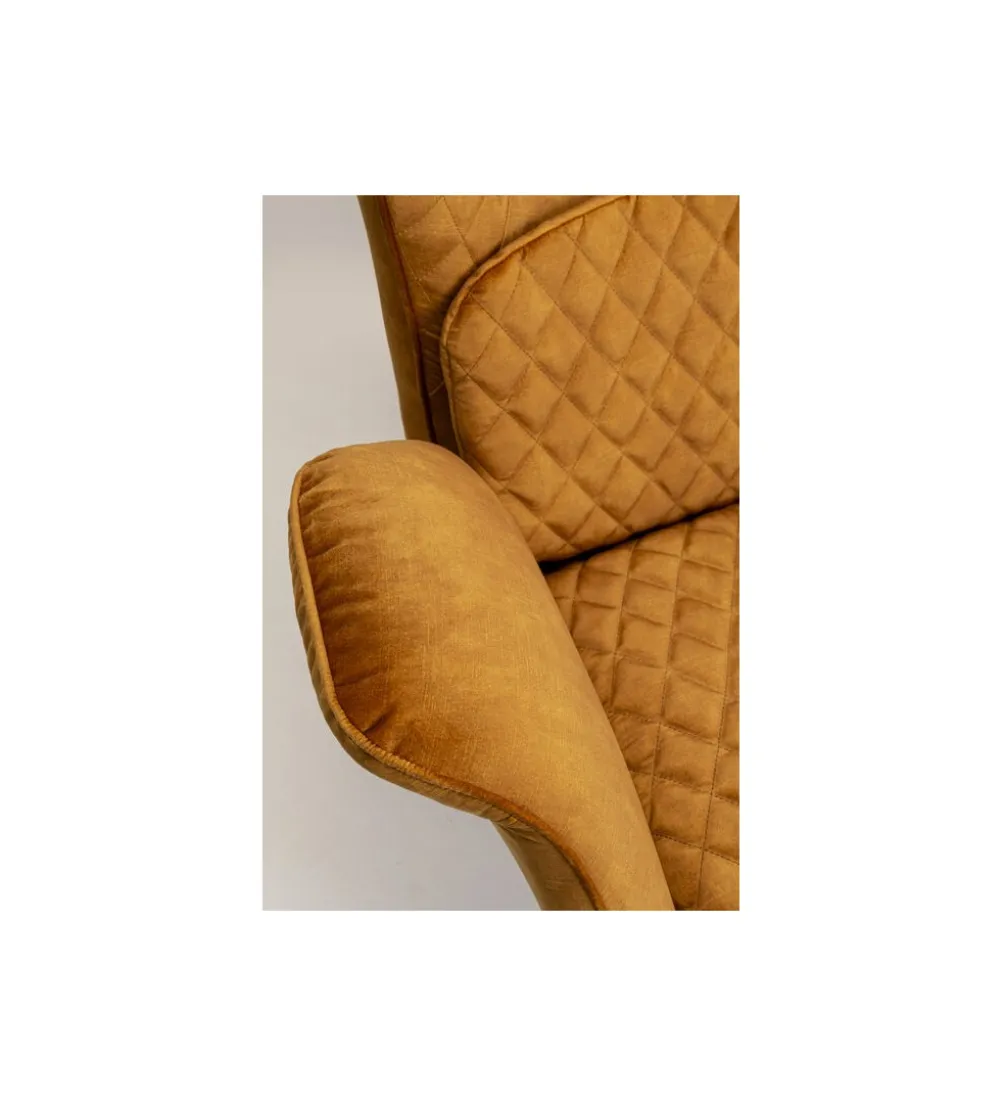 Fotel TUDOR VELVET 102 cm welur złotobrązowy