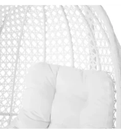 Fotel wiszący DIDO 111 cm rattan biały