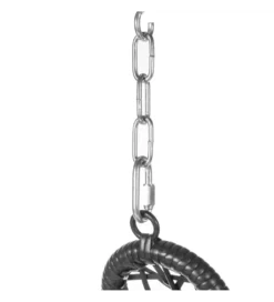 Fotel wiszący DIDO 132 cm rattan czarny