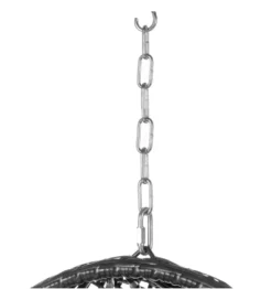 Fotel wiszący DIDO 111 cm rattan czarny