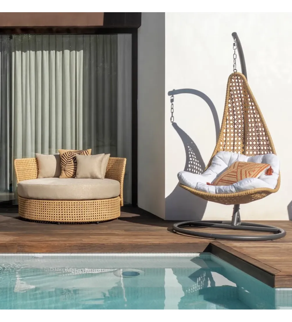 Fotel wiszący NIVA 192 cm rattan
