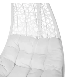 Fotel wiszący POLE DIDO 192 cm rattan biali