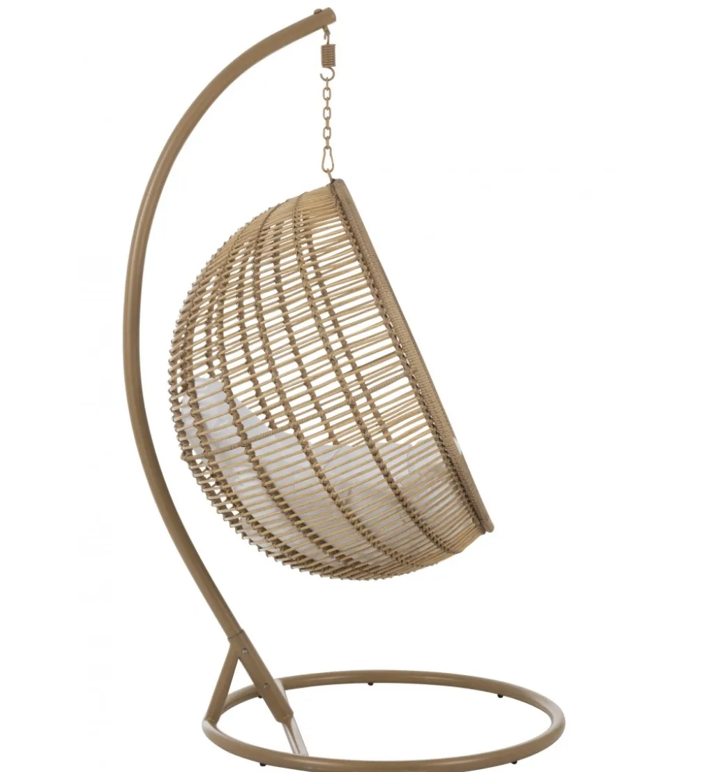Fotel wiszący SUMMER SOBRE LA TIERRA 1 metalowy naturalny