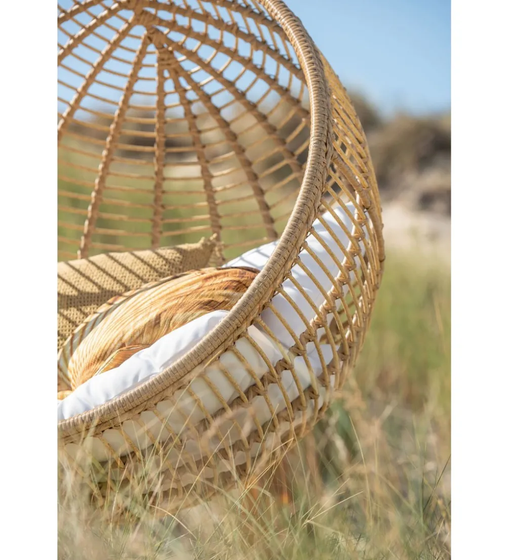 Fotel wiszący SUMMER SOBRE LA TIERRA 1 metalowy naturalny