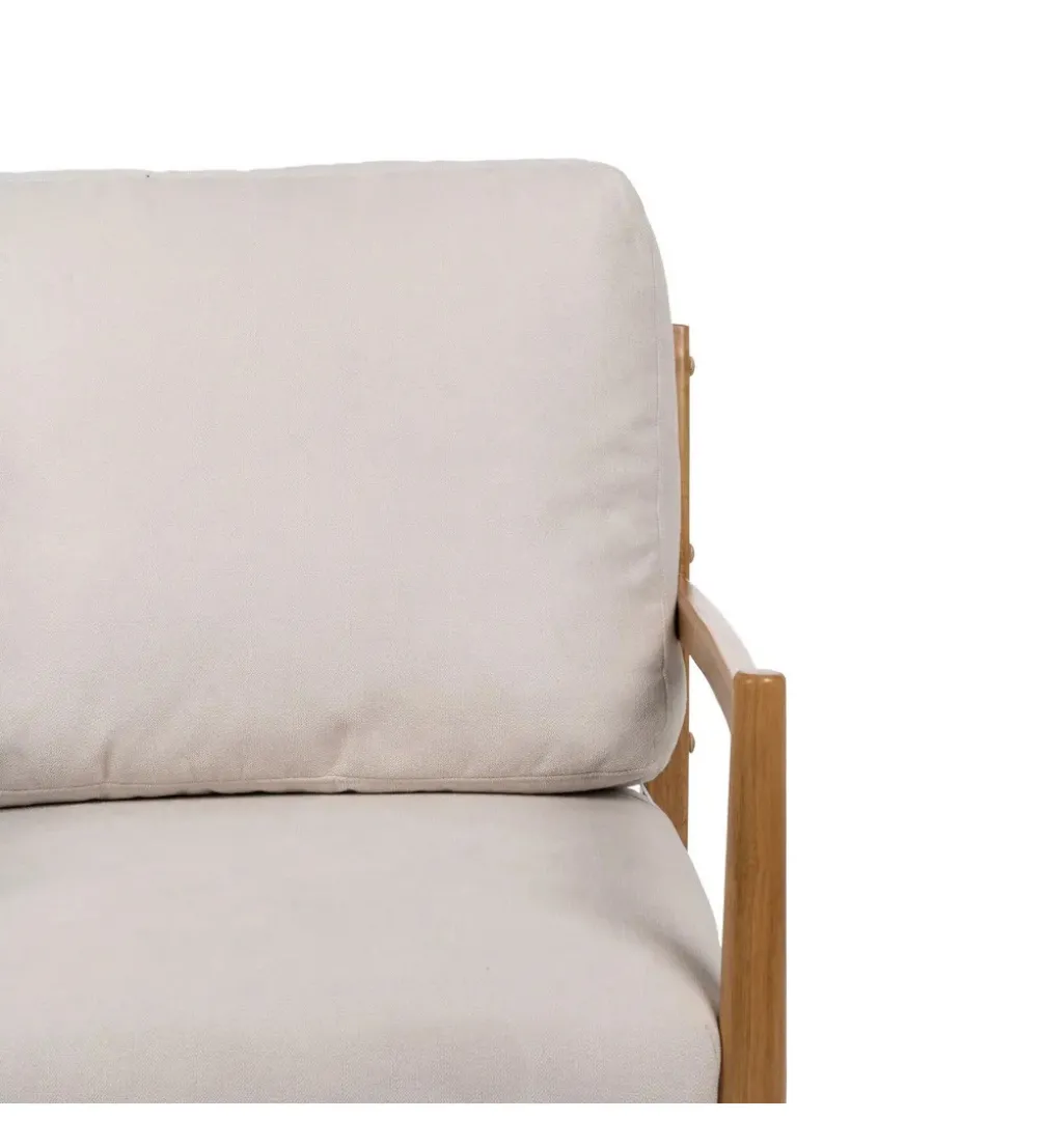 Fotel ZABERMA 88 cm naturalny biały