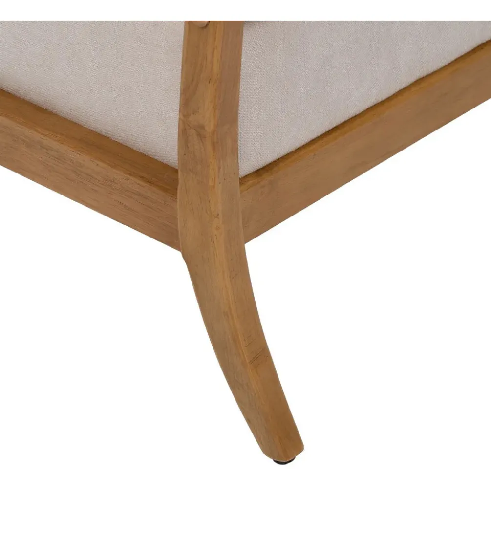 Fotel ZABERMA 88 cm naturalny biały