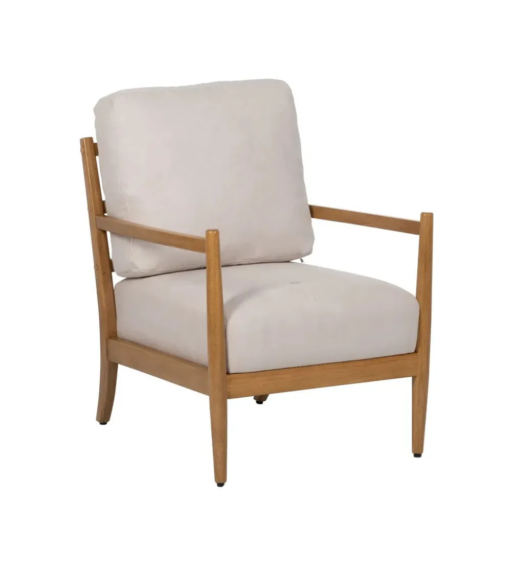 Fotel ZABERMA 88 cm naturalny biały