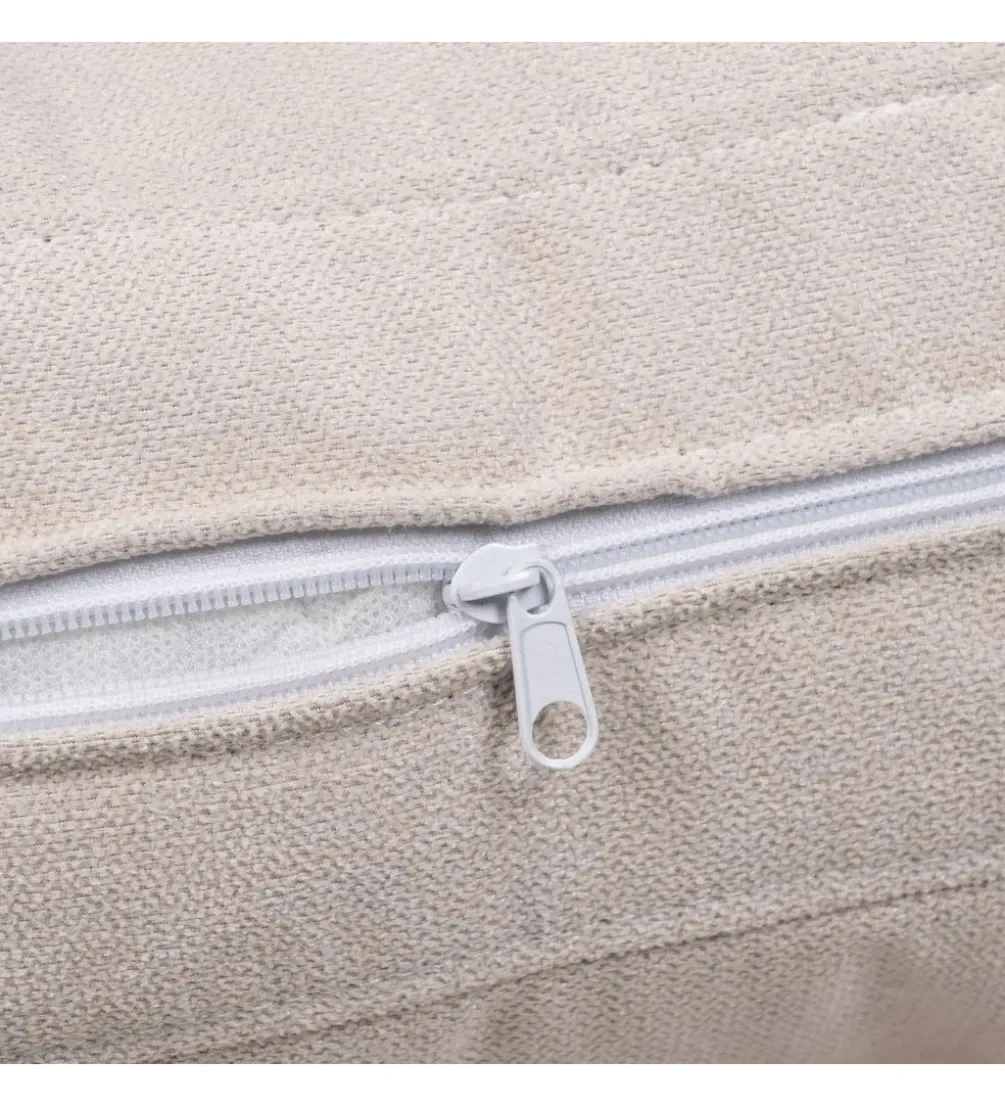 Fotel ZABERMA 88 cm naturalny biały