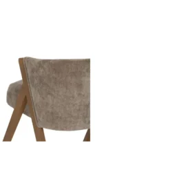 Fotel z drewna brzozowego MIZU Ciemno szare