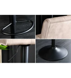 Hoker MODENA od 92 cm do 115 cm 360 stopni obrotu welwet champagne beżowy