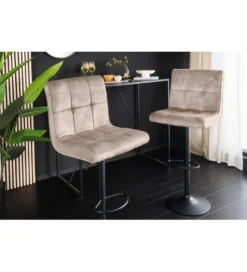 Hoker MODENA od 92 cm do 115 cm 360 stopni obrotu welwet champagne beżowy