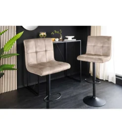 Hoker MODENA od 92 cm do 115 cm 360 stopni obrotu welwet champagne beżowy