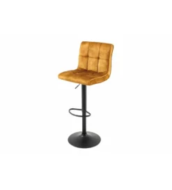Hoker MODENA od 92 cm do 115 cm 360 stopni obrotu welwet musztardowy