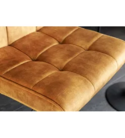 Hoker MODENA od 92 cm do 115 cm 360 stopni obrotu welwet musztardowy