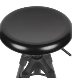 Hoker obrotowy AVERS 72 cm - 80 cm czarny