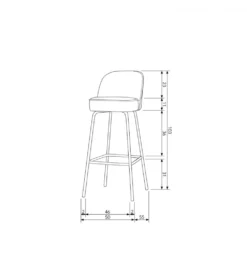 Hoker VOGUE 80 cm welwet