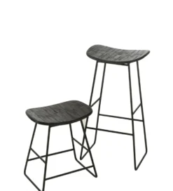 Hoker ZAMBIA drewno teak czarny