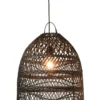 Klosz do lampy wiszący SHADE 40 cm rattan czarna