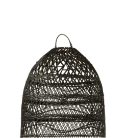 Klosz do lampy wiszący SHADE 40 cm rattan czarna