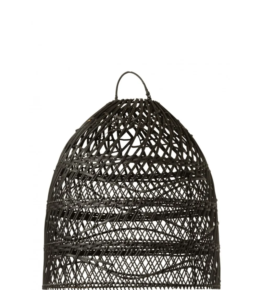 Klosz do lampy wiszący SHADE 40 cm rattan czarna