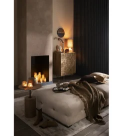 Koc Fringers 130 cm x 180 cm brązowy