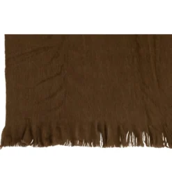 Koc Fringers 130 cm x 180 cm brązowy