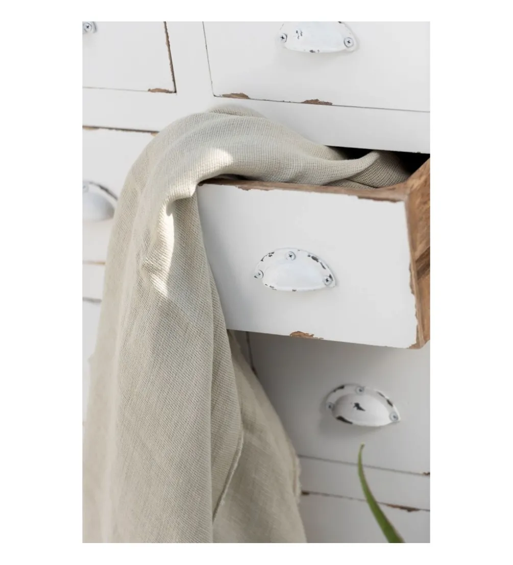 Koc Ivory Lniany 150 cm x 200 cm