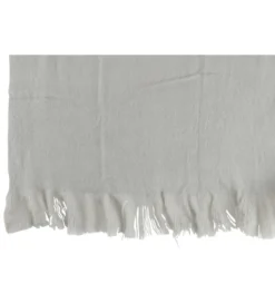 Koc z frędzlami Fringers 130 cm x 180 cm szary
