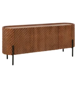 Komoda ADLON 180 cm drewno mango brązowa