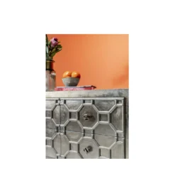 Komoda ALHAMBRA 107 cm srebrna