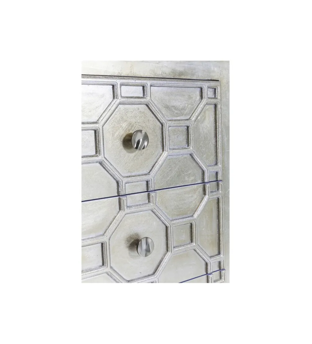 Komoda ALHAMBRA 107 cm srebrna