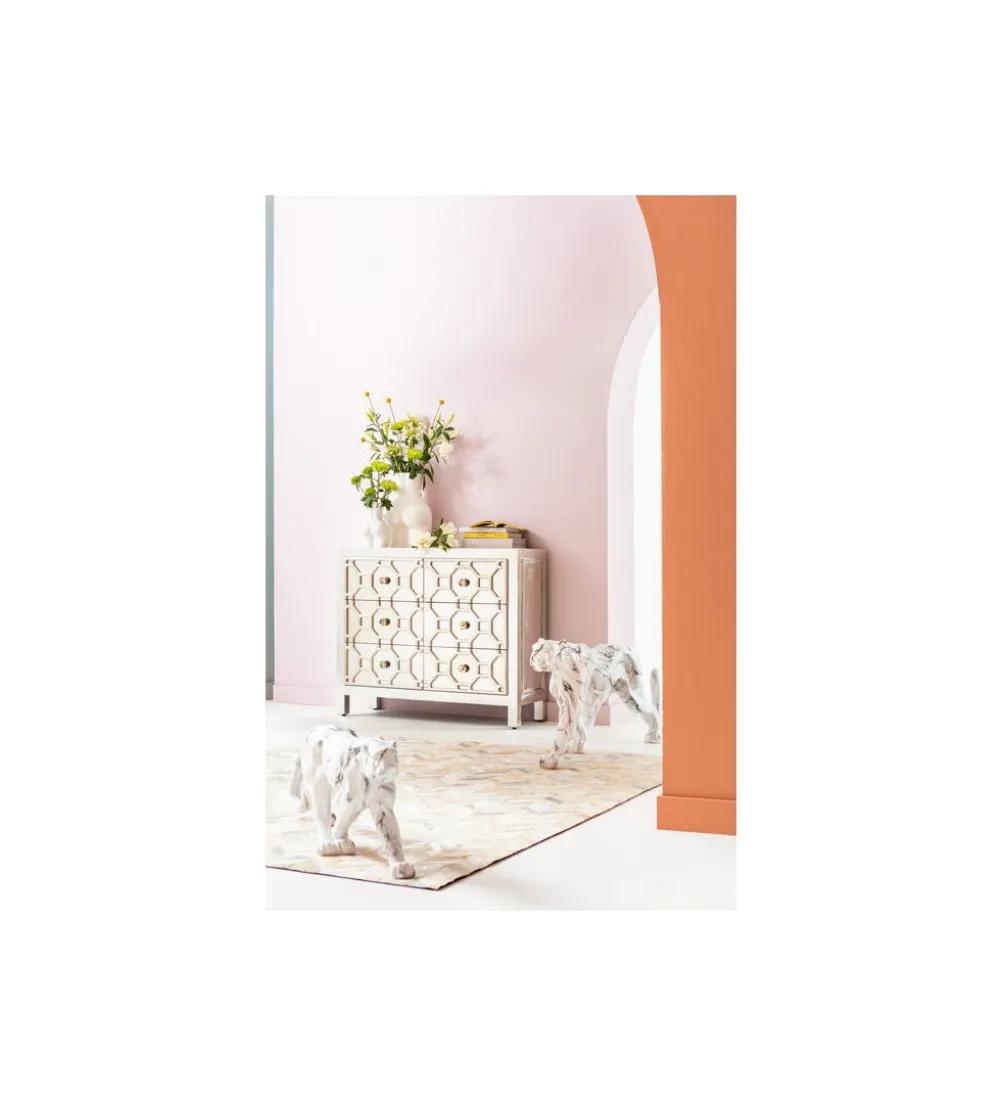 Komoda ALHAMBRA 107 cm srebrna