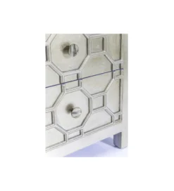 Komoda ALHAMBRA 107 cm srebrna