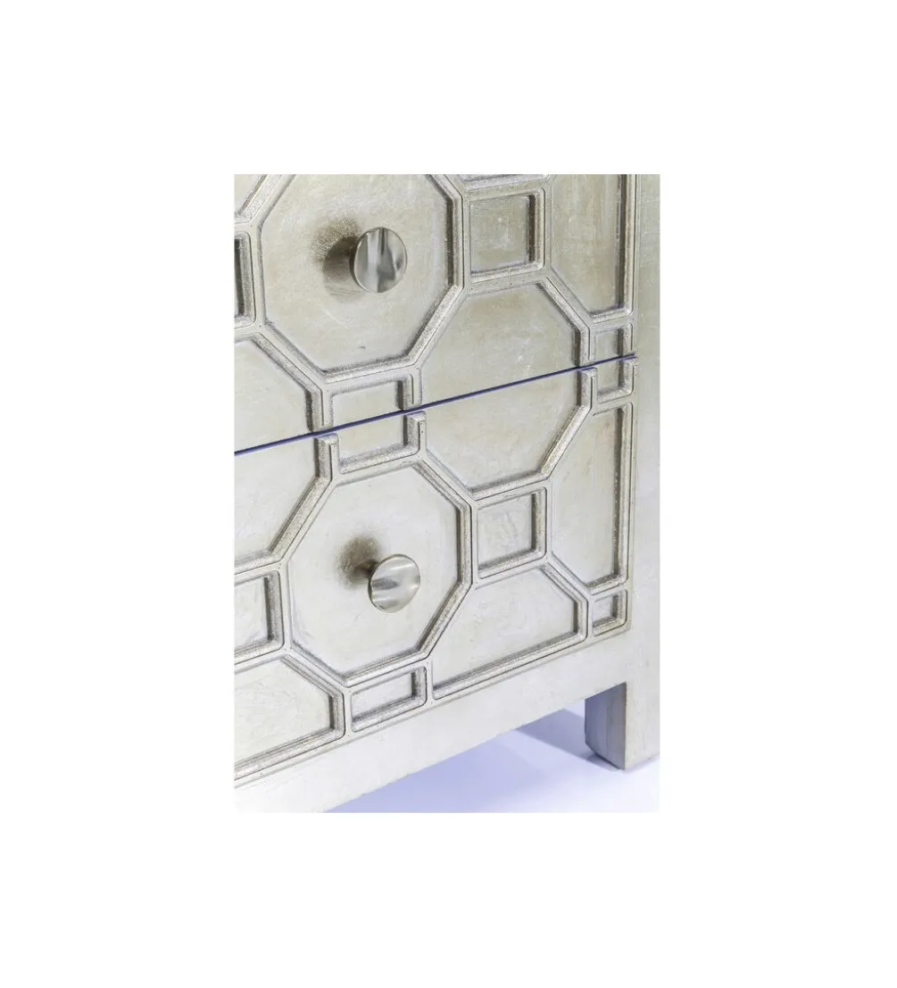 Komoda ALHAMBRA 107 cm srebrna