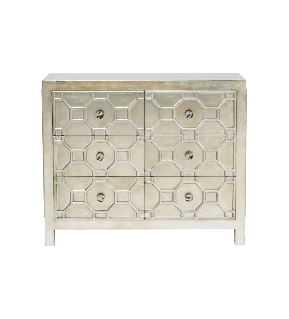 Komoda ALHAMBRA 107 cm srebrna