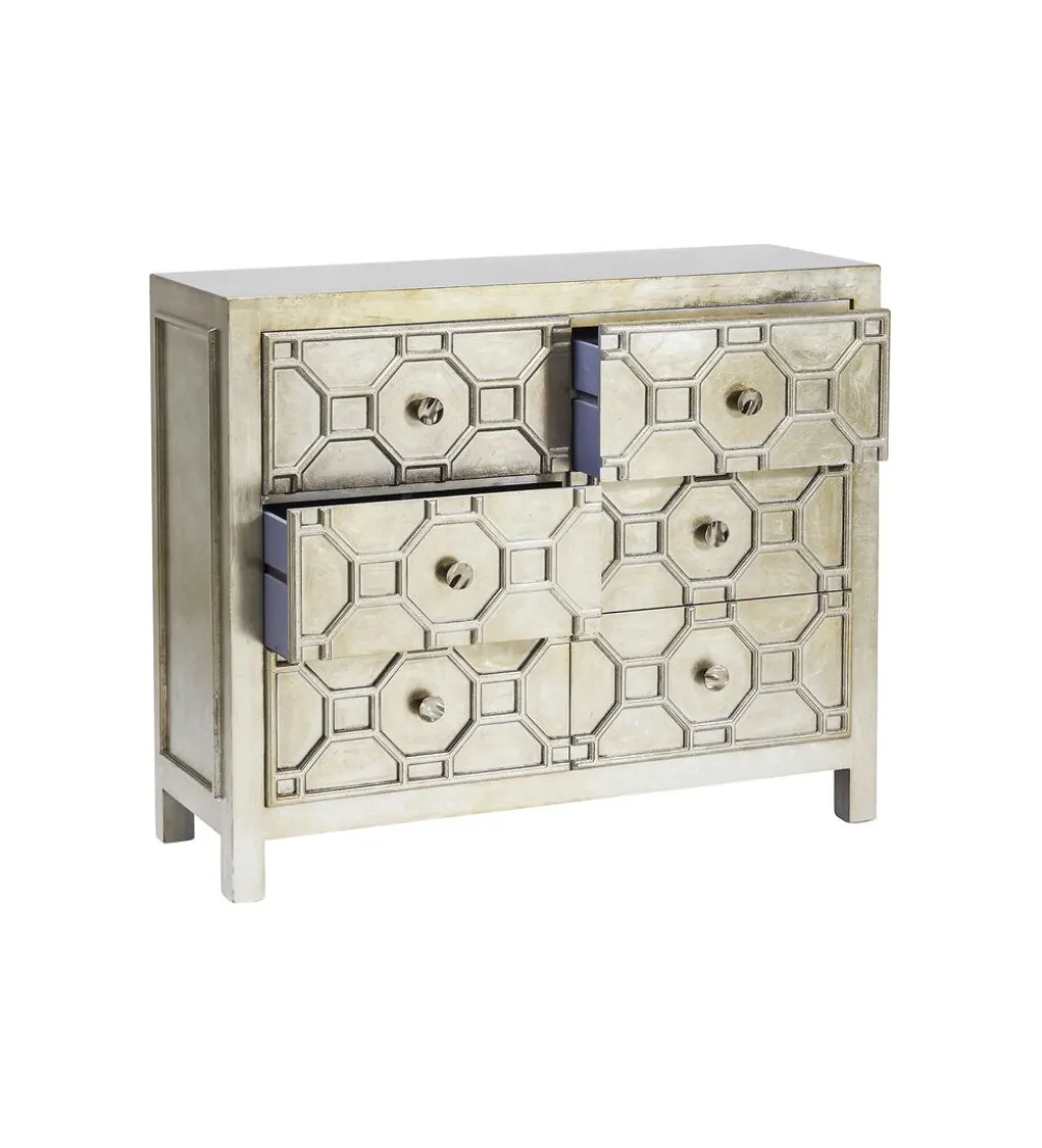 Komoda ALHAMBRA 107 cm srebrna