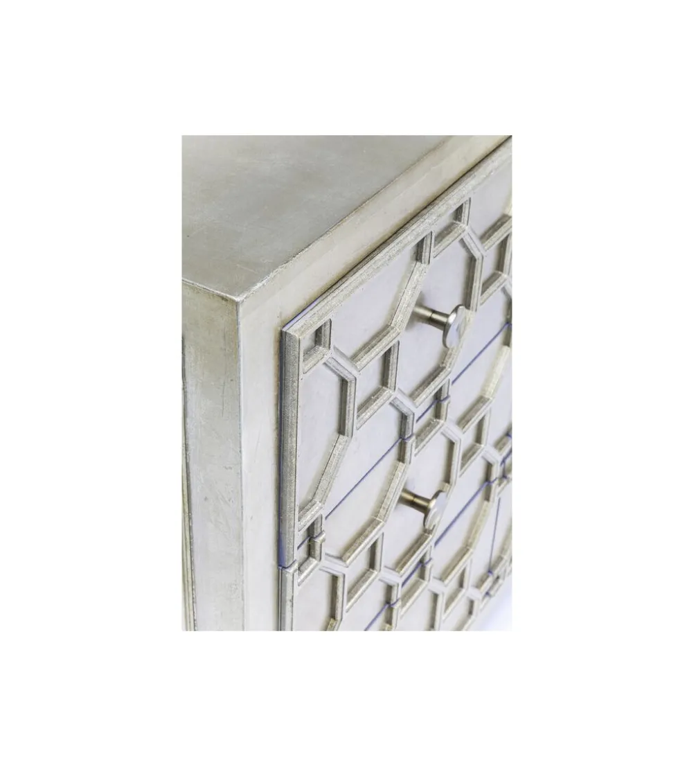 Komoda ALHAMBRA 107 cm srebrna