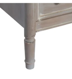 Komoda ALIEY 80 cm drewno jodła jasny brąz
