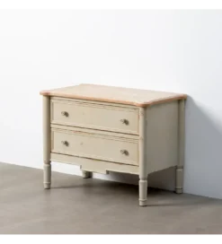 Komoda ALIEY 80 cm drewno jodła kremowy