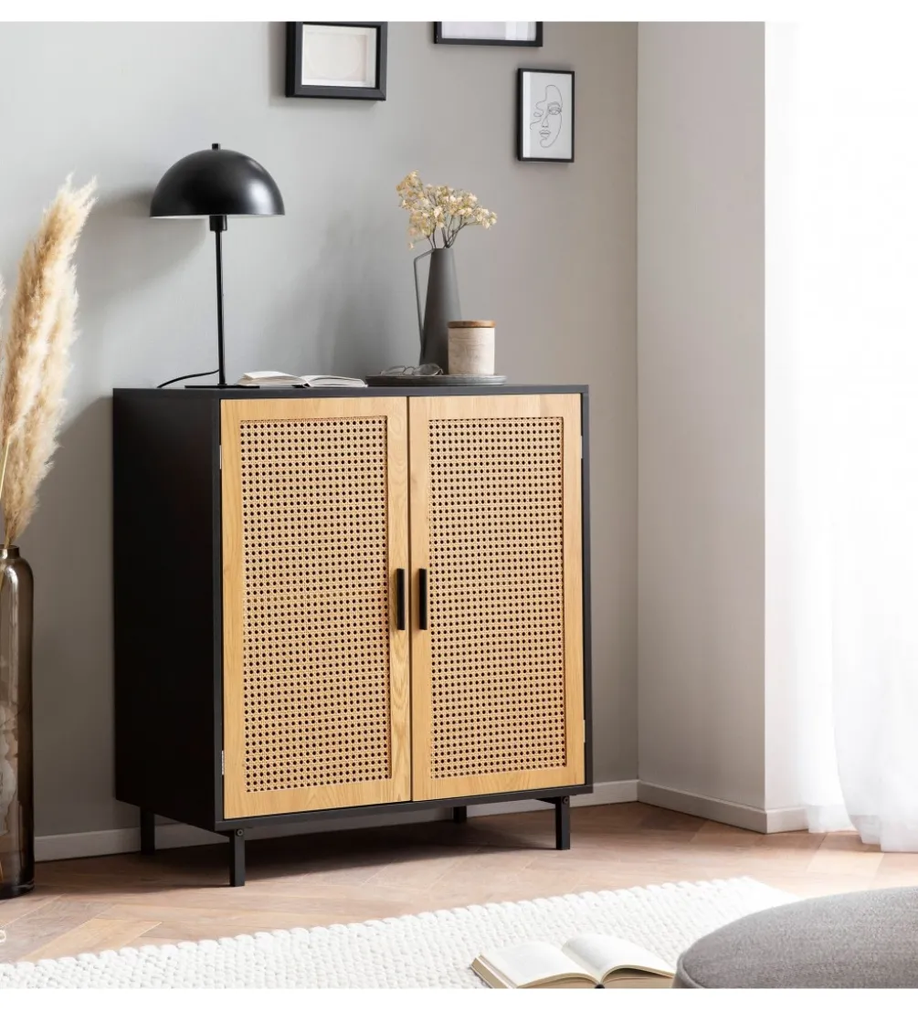 Komoda Ambert 80 cm czarna