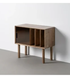 Komoda AMY 80 cm drewno kauczuk