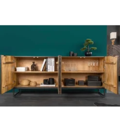 Komoda ANELLO 177 cm drewno mango brąz