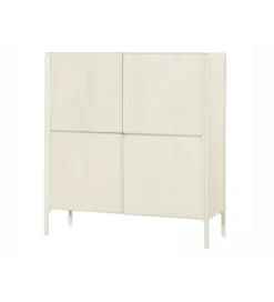 Komoda ARES 130 cm drewno mango biała